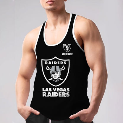 LIMITED EDITION - NEW CUSTOMIZED NFL07 LVR LAS VEGAS RAIDERS UNISEX TANK TOP