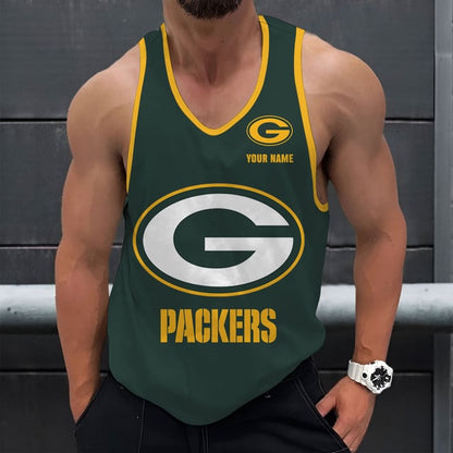 LIMITED EDITION - NEW CUSTOMIZED NFL08 GBP GREEN BAY PACKERS UNISEX TANK TOP