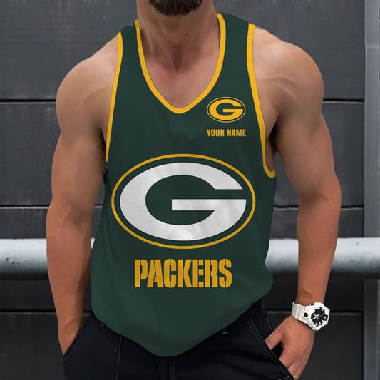 LIMITED EDITION - NEW CUSTOMIZED NFL08 GBP GREEN BAY PACKERS UNISEX TANK TOP