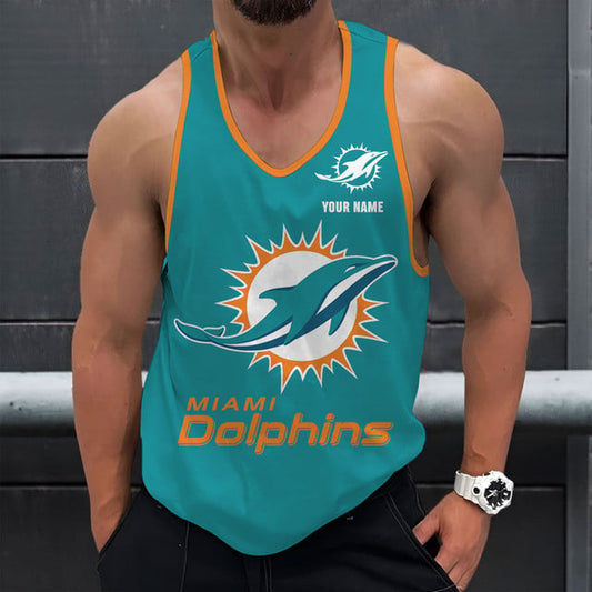 LIMITED EDITION - NEW CUSTOMIZED NFL19 MDP MIAMI DOLPHINS UNISEX TANK TOP