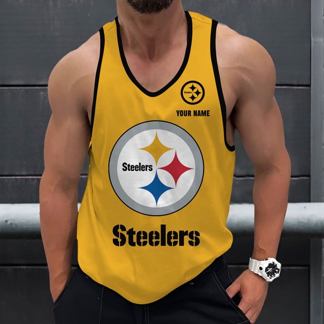 LIMITED EDITION - NEW CUSTOMIZED NFL14 PSB PITTSBURGH STEELERS UNISEX TANK TOP