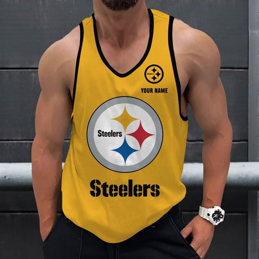 LIMITED EDITION - NEW CUSTOMIZED NFL14 PSB PITTSBURGH STEELERS UNISEX TANK TOP