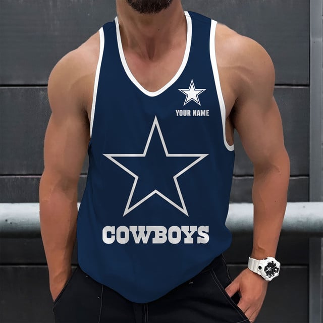 LIMITED EDITION - NEW CUSTOMIZED NFL21 DCB DALLAS COWBOYS UNISEX TANK TOP