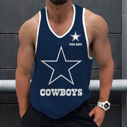 LIMITED EDITION - NEW CUSTOMIZED NFL21 DCB DALLAS COWBOYS UNISEX TANK TOP