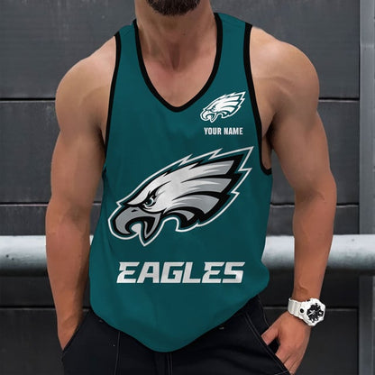 LIMITED EDITION - NEW CUSTOMIZED NFL02 PPE PHILADELPHIA EAGLES UNISEX TANK TOP