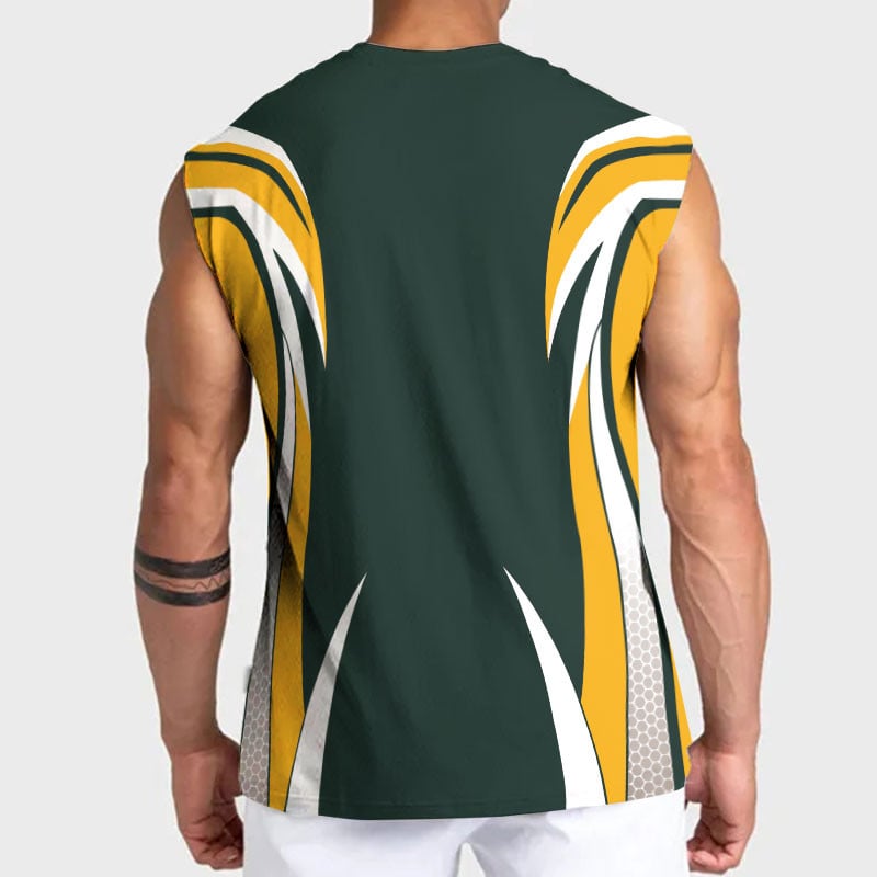 [SPECIAL OFFER] NEW CUSTOMIZED NFL08 GBP GREEN BAY PACKERS TANKTOP & GYM SHIRT