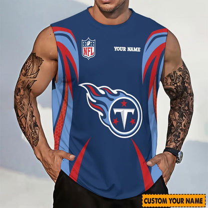 [SPECIAL OFFER] NEW CUSTOMIZED NFL31 TST TENNESSEE TITANS TANKTOP & GYM SHIRT