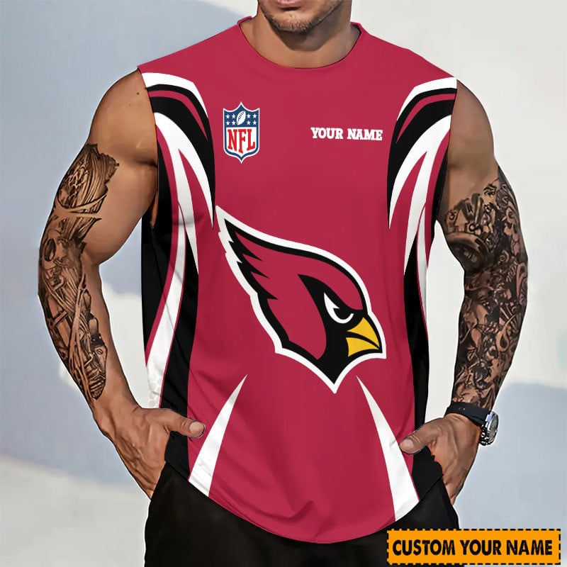 [SPECIAL OFFER] NEW CUSTOMIZED NFL20 ARC ARIZONA CARDINALS TANKTOP & GYM SHIRT