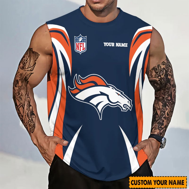 [SPECIAL OFFER] NEW CUSTOMIZED NFL13 DVB DENVER BRONCOS TANKTOP & GYM SHIRT