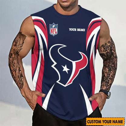 [SPECIAL OFFER] NEW CUSTOMIZED NFL15 HTT HOUSTON TEXANS TANKTOP & GYM SHIRT