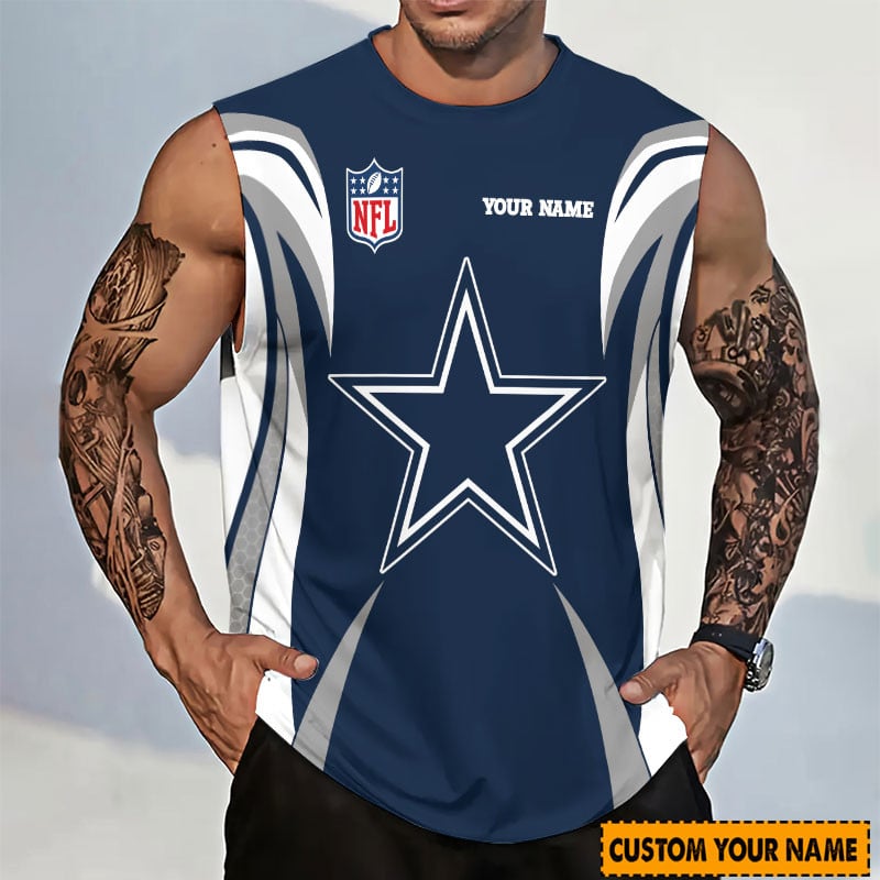 [SPECIAL OFFER] NEW CUSTOMIZED NFL21 DCB DALLAS COWBOYS TANKTOP & GYM SHIRT
