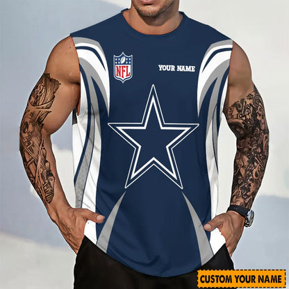 [SPECIAL OFFER] NEW CUSTOMIZED NFL21 DCB DALLAS COWBOYS TANKTOP & GYM SHIRT