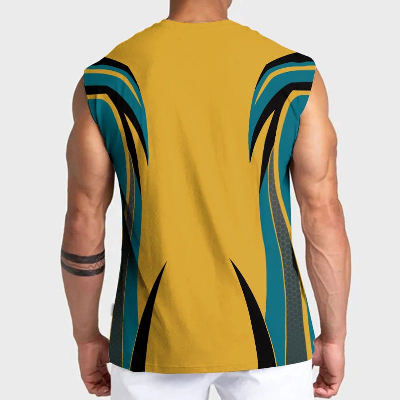 [SPECIAL OFFER] NEW CUSTOMIZED NFL30 JSJ JACKSONVILLE JAGUARS TANKTOP & GYM SHIRT