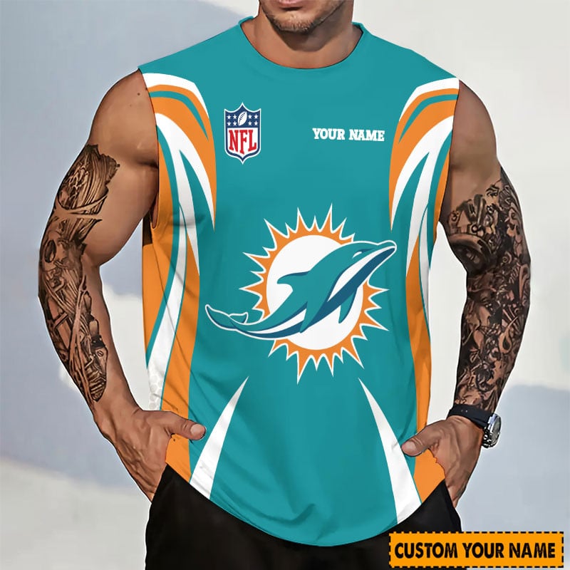 [SPECIAL OFFER] NEW CUSTOMIZED NFL19 MDP MIAMI DOLPHINS TANKTOP & GYM SHIRT