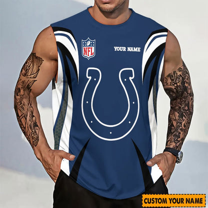 [SPECIAL OFFER] NEW CUSTOMIZED NFL17 IDC INDIANAPOLIS COLTS TANKTOP & GYM SHIRT
