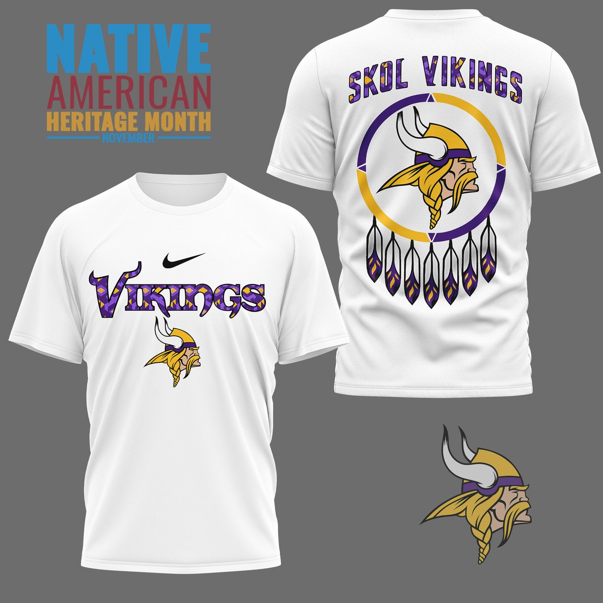 LIMITED EDITION - NEW CUSTOMIZED NFL05 MVK MINNESOTA VIKINGS 3D SHIRT