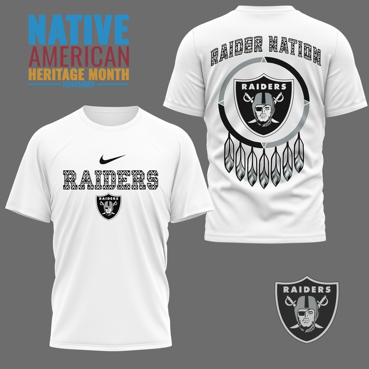 LIMITED EDITION - NEW CUSTOMIZED NFL07 LVR LAS VEGAS RAIDERS 3D SHIRT