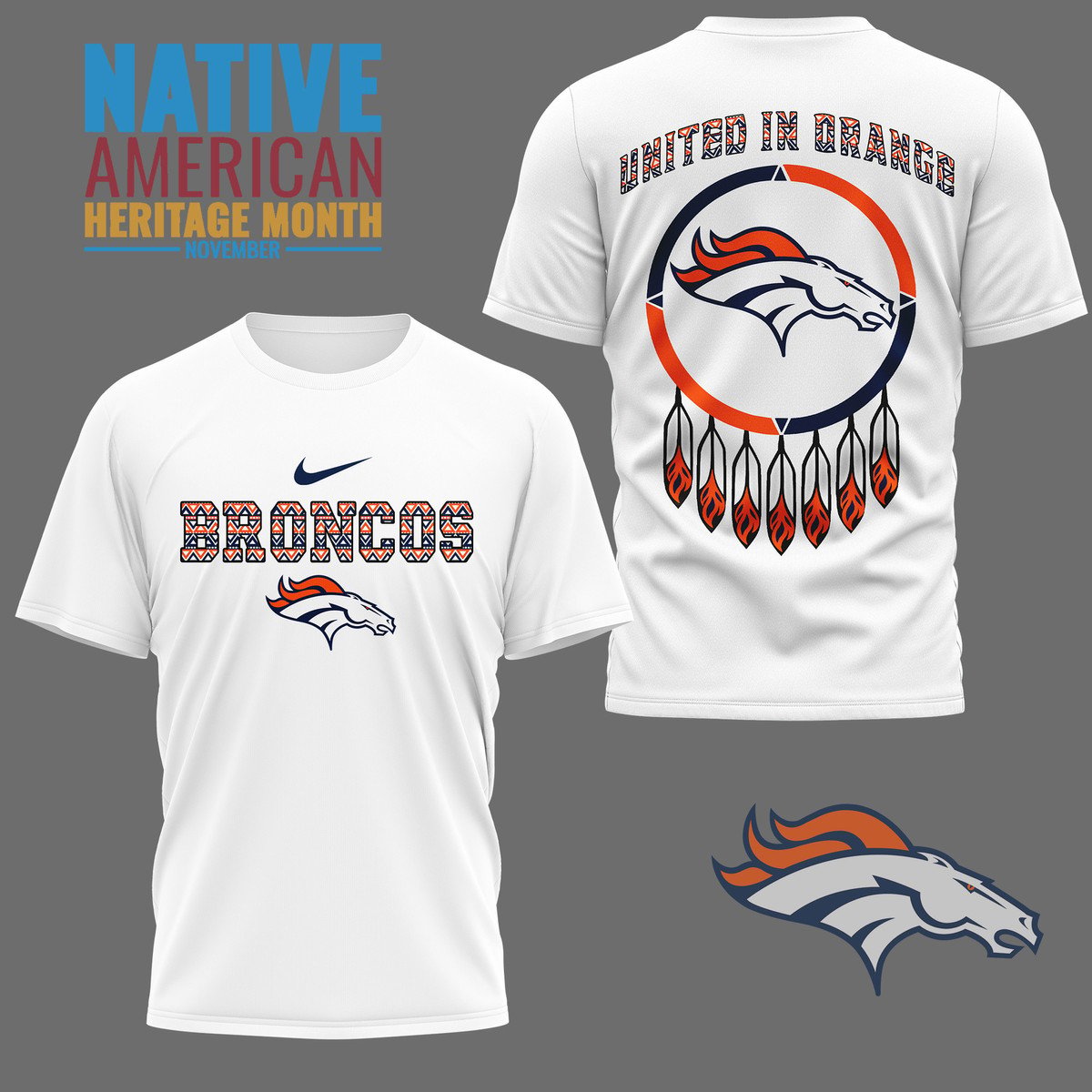 LIMITED EDITION - NEW CUSTOMIZED NFL13 DVB DENVER BRONCOS 3D SHIRT