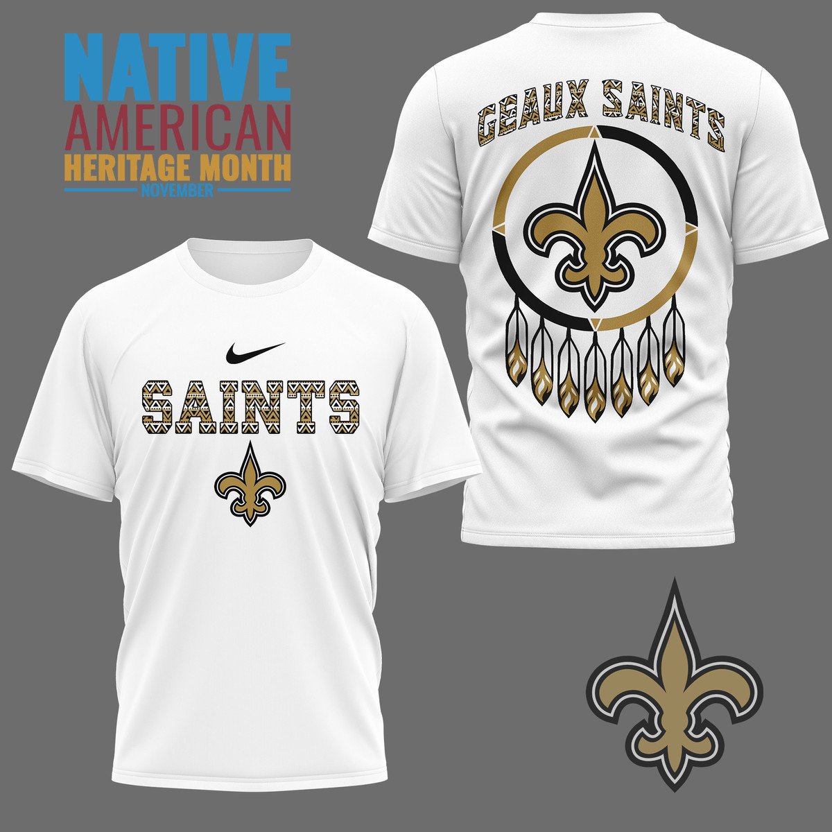 LIMITED EDITION - NEW CUSTOMIZED NFL24 NOS NEW ORLEANS SAINTS 3D SHIRT