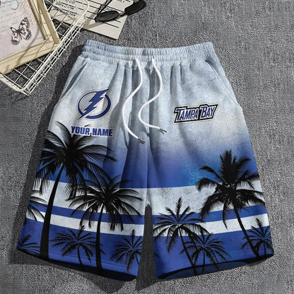 LIMITED EDITION - NEW PREMIUM NHL12 TB LIGHTNING SHORT PANTS