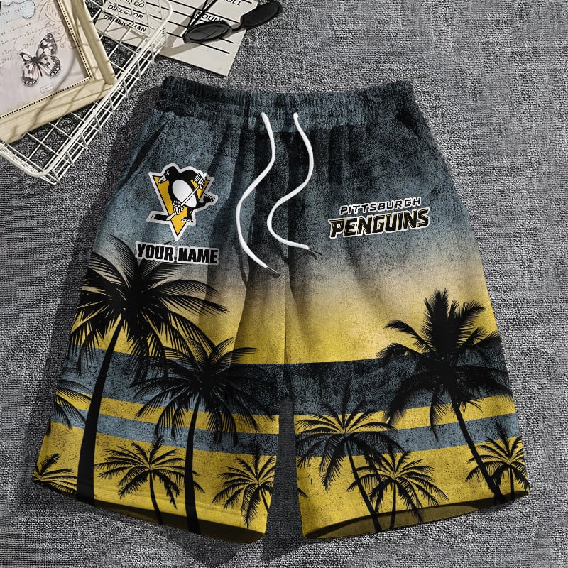 LIMITED EDITION - NEW PREMIUM NHL26 PB PENGUINS SHORT PANTS