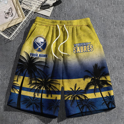 LIMITED EDITION - NEW PREMIUM NHL28 BF SABRES SHORT PANTS