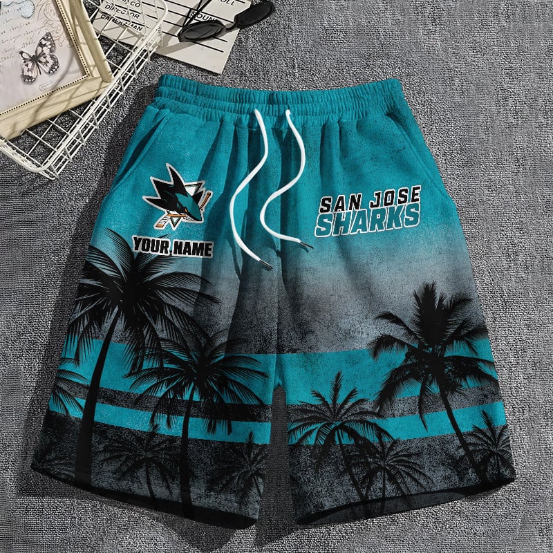LIMITED EDITION - NEW PREMIUM NHL32 SJ SHARKS SHORT PANTS