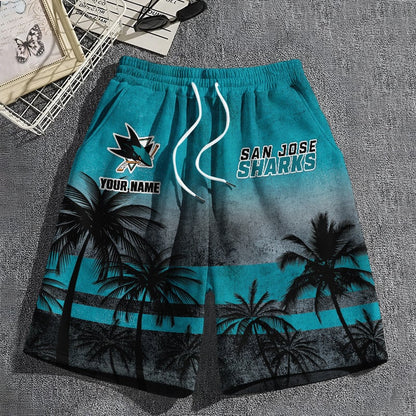 LIMITED EDITION - NEW PREMIUM NHL32 SJ SHARKS SHORT PANTS