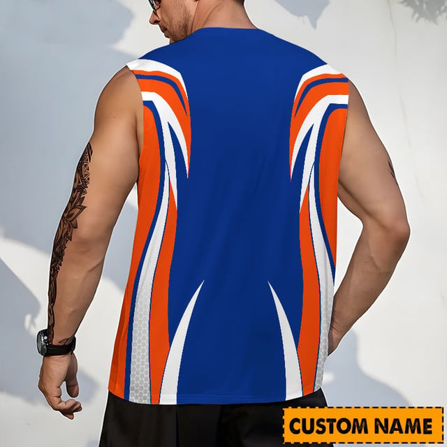 LIMITED EDITION - NEW CUSTOMIZED NHL25 NYI NEW YORK ISLANDERS TANK TOP & GYM SHIRT