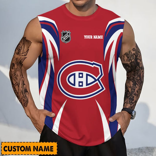 LIMITED EDITION - NEW CUSTOMIZED NHL11 MCD MONTREAL CANADIENS TANK TOP & GYM SHIRT
