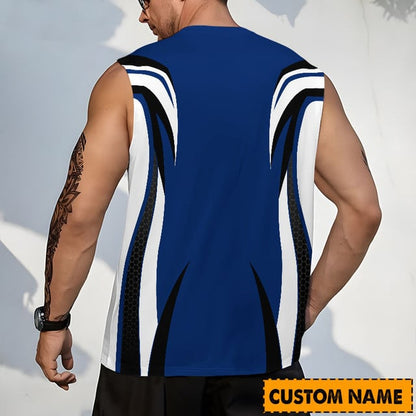 LIMITED EDITION - NEW CUSTOMIZED NHL12 TPL TAMPA BAY LIGHTNING TANK TOP & GYM SHIRT