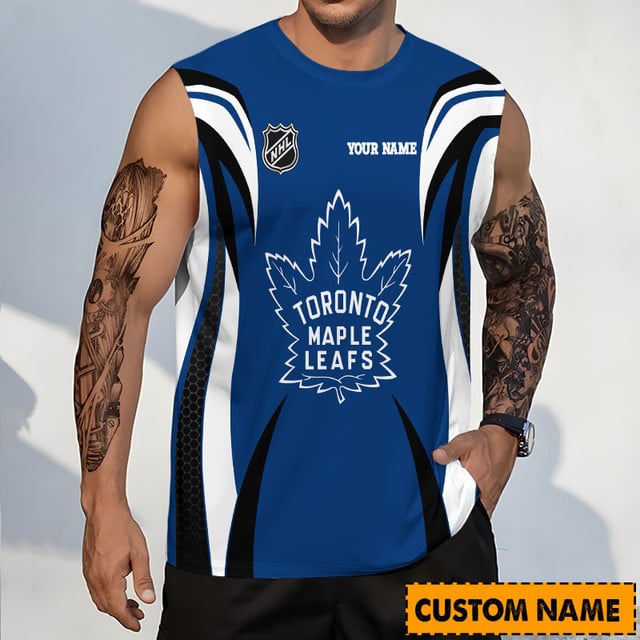 LIMITED EDITION - NEW CUSTOMIZED NHL23 TML TORONTO MAPLE LEAFS TANK TOP & GYM SHIRT