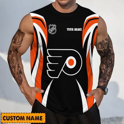 LIMITED EDITION - NEW CUSTOMIZED NHL27 PPF PHILADELPHIA FLYERS TANK TOP & GYM SHIRT