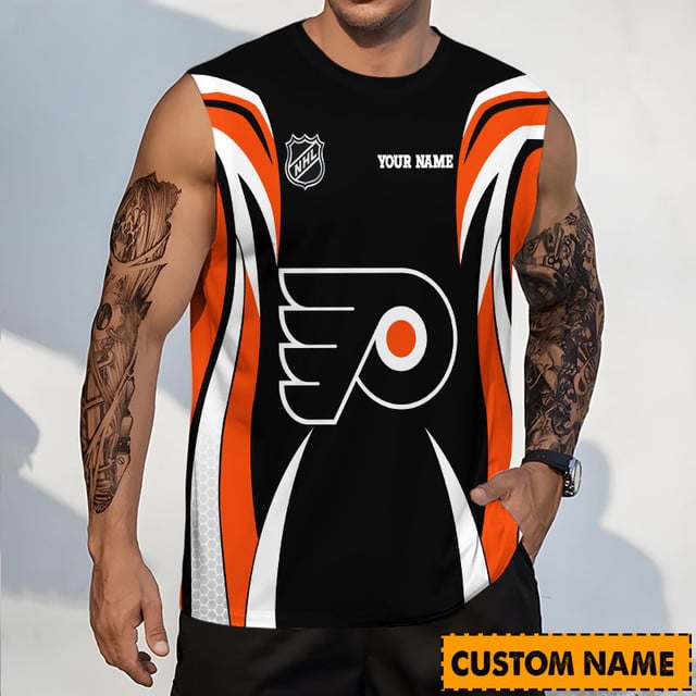 LIMITED EDITION - NEW CUSTOMIZED NHL27 PPF PHILADELPHIA FLYERS TANK TOP & GYM SHIRT