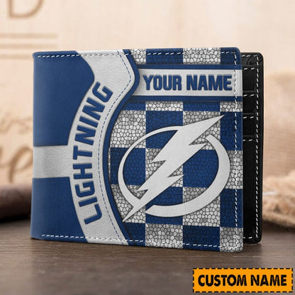 LIMITED EDITION - NEW CUSTOMIZED NHL12 TPL TAMPA BAY LIGHTNING 3D PRINTED WALLET