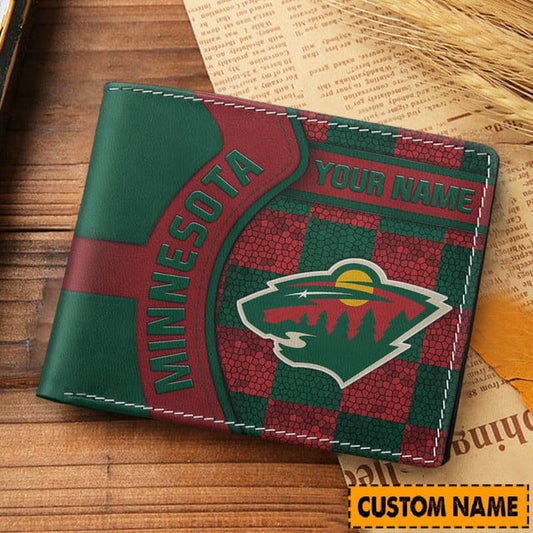 LIMITED EDITION - NEW CUSTOMIZED NHL13 MNW MINNESOTA WILD 3D PRINTED WALLET