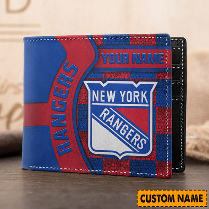 LIMITED EDITION - NEW CUSTOMIZED NHL24 NYR NEW YORK RANGERS 3D PRINTED WALLET