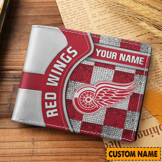 LIMITED EDITION - NEW CUSTOMIZED NHL22 DRW DETROIT RED WINGS 3D PRINTED WALLET