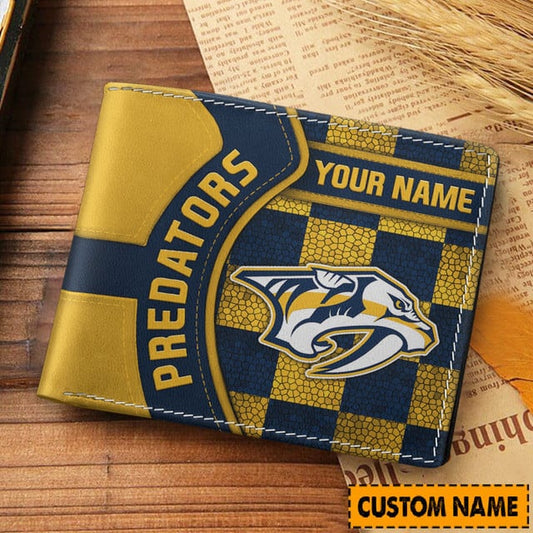 LIMITED EDITION - NEW CUSTOMIZED NHL31 NVP NASHVILLE PREDATORS 3D PRINTED WALLET