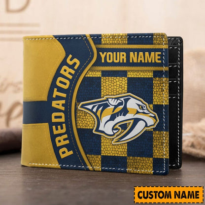 LIMITED EDITION - NEW CUSTOMIZED NHL31 NVP NASHVILLE PREDATORS 3D PRINTED WALLET