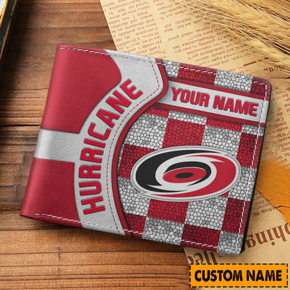 LIMITED EDITION - NEW CUSTOMIZED NHL07 CLH CAROLINA HURRICANES 3D PRINTED WALLET
