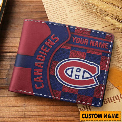 LIMITED EDITION - NEW CUSTOMIZED NHL11 MCD MONTREAL CANADIENS 3D PRINTED WALLET