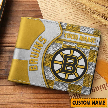 LIMITED EDITION - NEW CUSTOMIZED NHL02 BTB BOSTON BRUINS 3D PRINTED WALLET