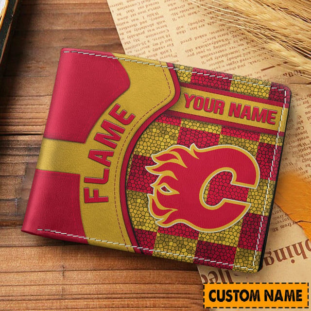 LIMITED EDITION - NEW CUSTOMIZED NHL17 CGF CALGARY FLAMES 3D PRINTED WALLET