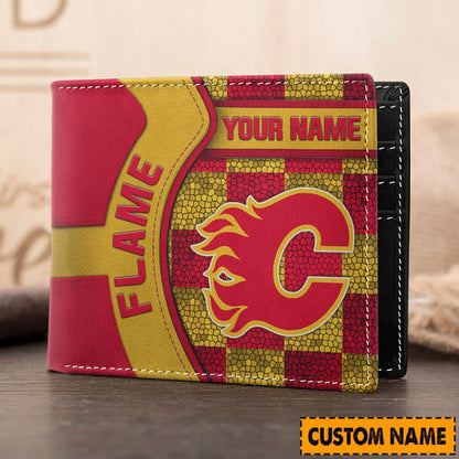 LIMITED EDITION - NEW CUSTOMIZED NHL17 CGF CALGARY FLAMES 3D PRINTED WALLET