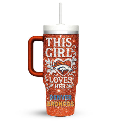 LIMITED EDITION - NEW CUSTOMIZED NFL13 DVB DENVER BRONCOS 40 OZ TUMBLER
