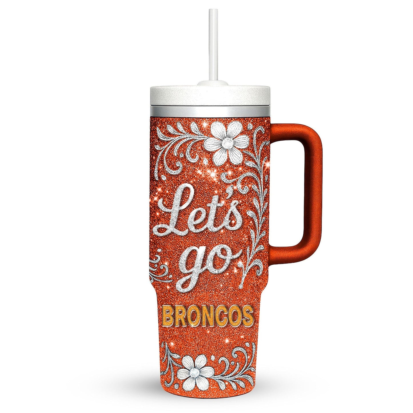 LIMITED EDITION - NEW CUSTOMIZED NFL13 DVB DENVER BRONCOS 40 OZ TUMBLER