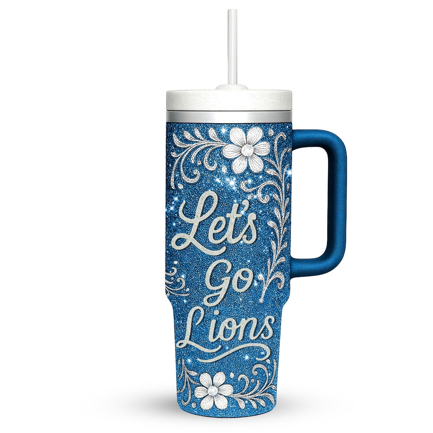 LIMITED EDITION - NEW CUSTOMIZED NFL04 DTL DETROIT LIONS 40 OZ TUMBLER
