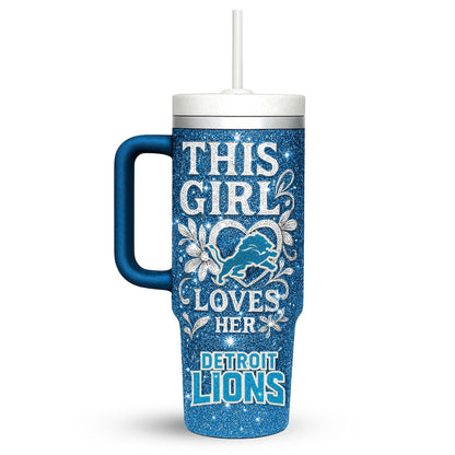 LIMITED EDITION - NEW CUSTOMIZED NFL04 DTL DETROIT LIONS 40 OZ TUMBLER