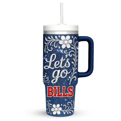 LIMITED EDITION - NEW CUSTOMIZED NFL03 BFB BUFFALO BILLS 40 OZ TUMBLER